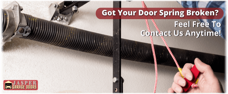 Broken Garage Door Spring Jasper AL